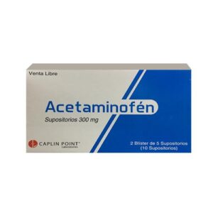 Acetaminofen supositorios 300mg Caja x 10 unidades CAPLIN - Droguería Sainsa
