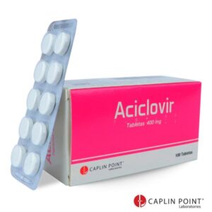 Aciclovir CAPLIN 400mg Caja x 100 tabletas - Droguería Sainsa