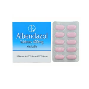 Albendazol masticable CAPLIN 400mg Caja x 100 tabletas - Droguería Sainsa