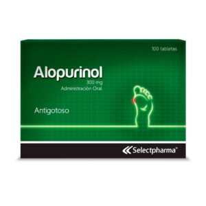 Alopurinol 300mg Caja x 100 tabletas Selectpharma - Droguería Sainsa