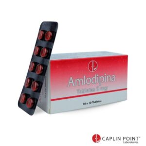 Amlodipina 5mg Caja x 100 tabletas CAPLIN - Droguería Sainsa