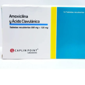 Amoxicilina + Acido Clavulanico CAPLIN 1000mg Caja x 14 tabletas - Droguería Sainsa