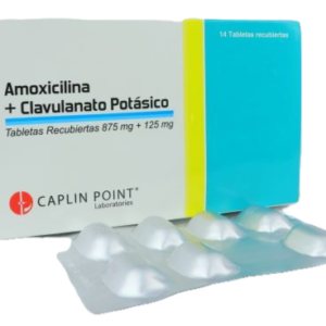 Amoxicilina + Acido Clavulanico CAPLIN 625mg Caja x 14 tabletas - Droguería Sainsa