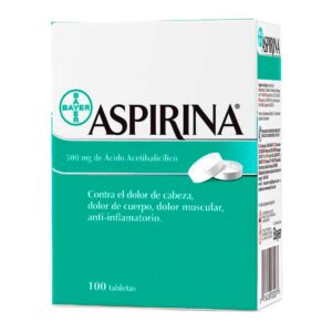 Aspirina Adulto Caja x 100 tabletas - Droguería Sainsa