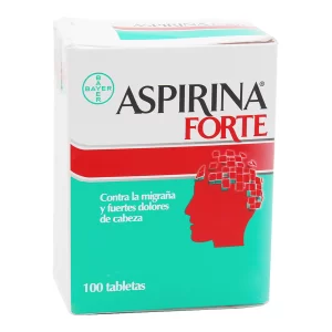 Aspirina Forte Caja x 100 tabletas - Droguería Sainsa