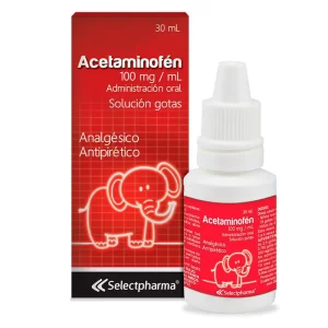 Acetaminofén Gotas 100mg - frasco 30 mL - Droguería Sainsa