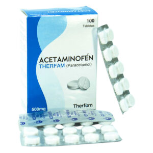 Acetaminofen 500mg THERFAM x 100 Tabletas - Droguería Sainsa